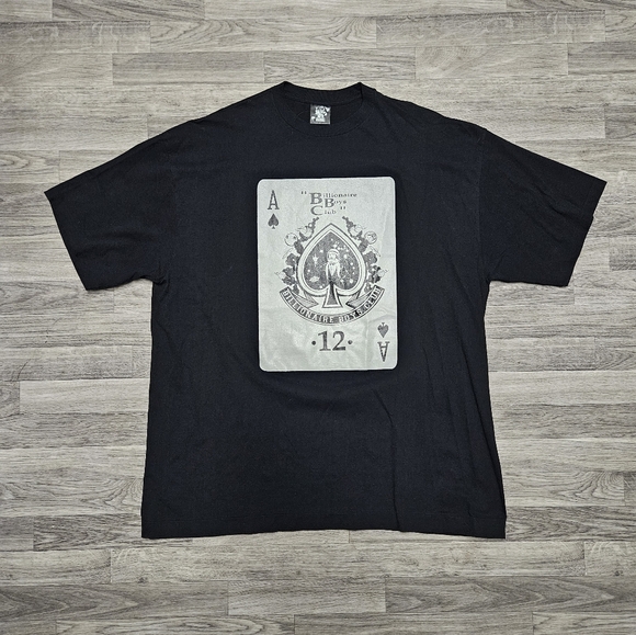 New Y2K Vintage Billionaire Boys Club Ace Of Spades Card Space Man Shirt 2XL BBC